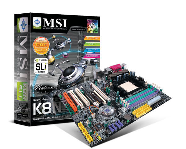 MSI K8N SLI PLATINUM Retail Socket 939 ATX