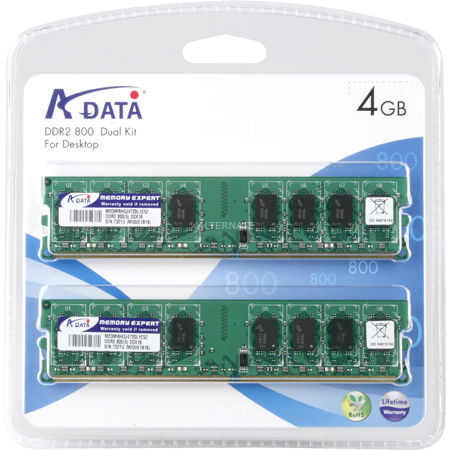ADATA 4GB Kit DDR2 800MHz CL5 memory module 2 x 2 GB 240-pin DIMM