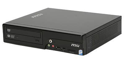 MSI Wind Nettop 110 (Linux) Intel Atom® 230 2 GB DDR2-SDRAM 320 GB SFF PC Black