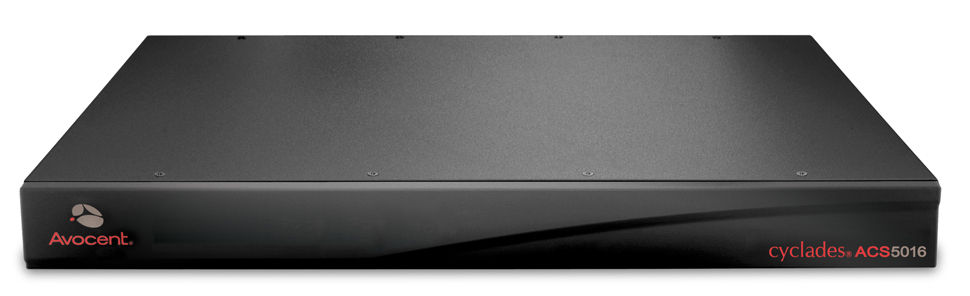Vertiv Avocent Cyclades ACS 16-port console server KVM switch Rack mounting Black