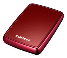 Samsung S1 Mini 160 GB external hard drive 4200 RPM 1.8" USB 2.0 Red