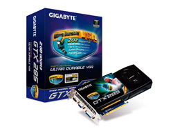 GIGABYTE GV-N285OC-2GI graphics card GeForce GTX 285 2 GB GDDR3