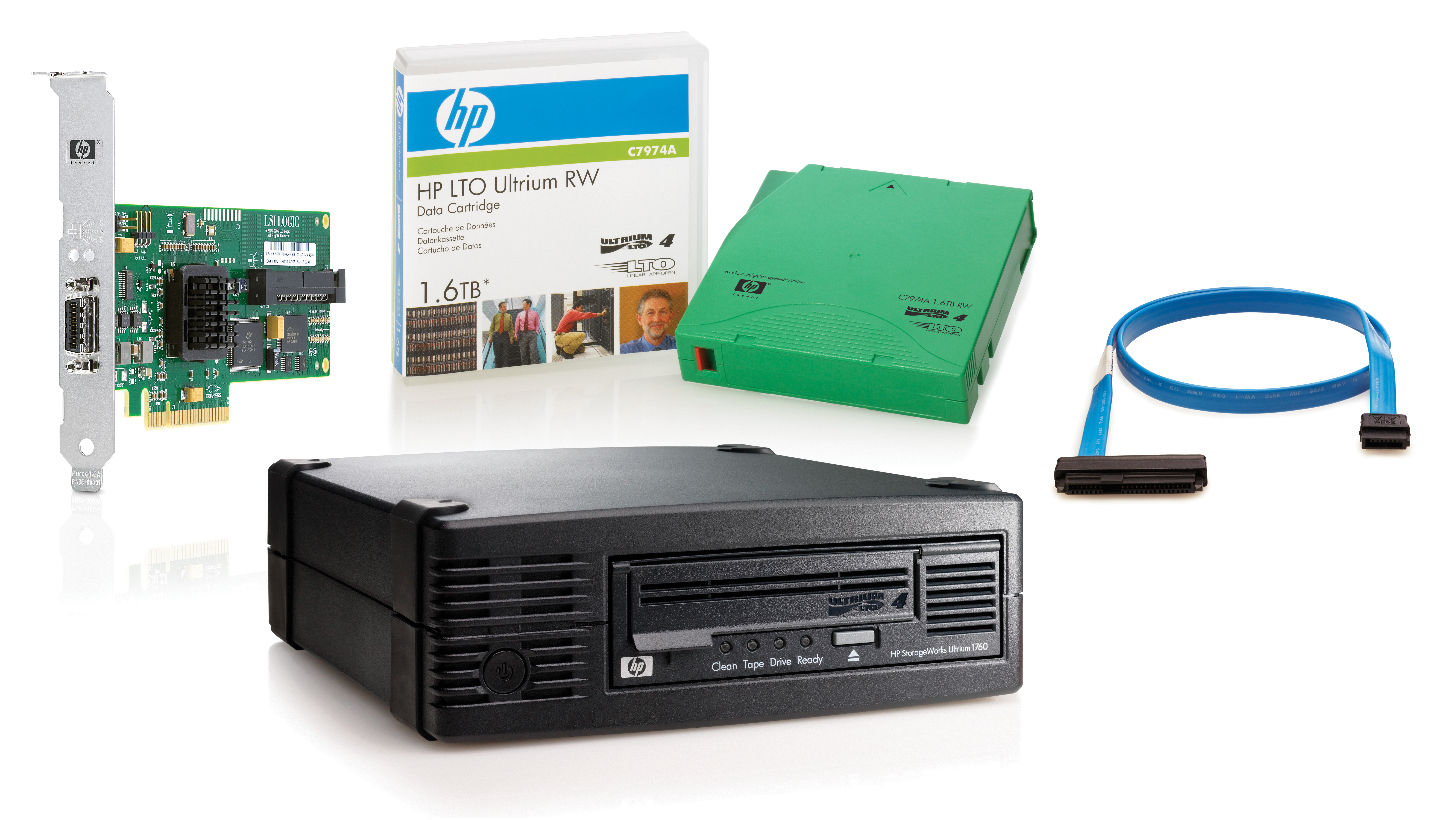 HP LTO-4 Ultrium 1760 SCSI Ext Drive/DPX SSE Upgr w/Cartridge Bundle/Biz Protect Storage auto loader & library Tape Cartridge