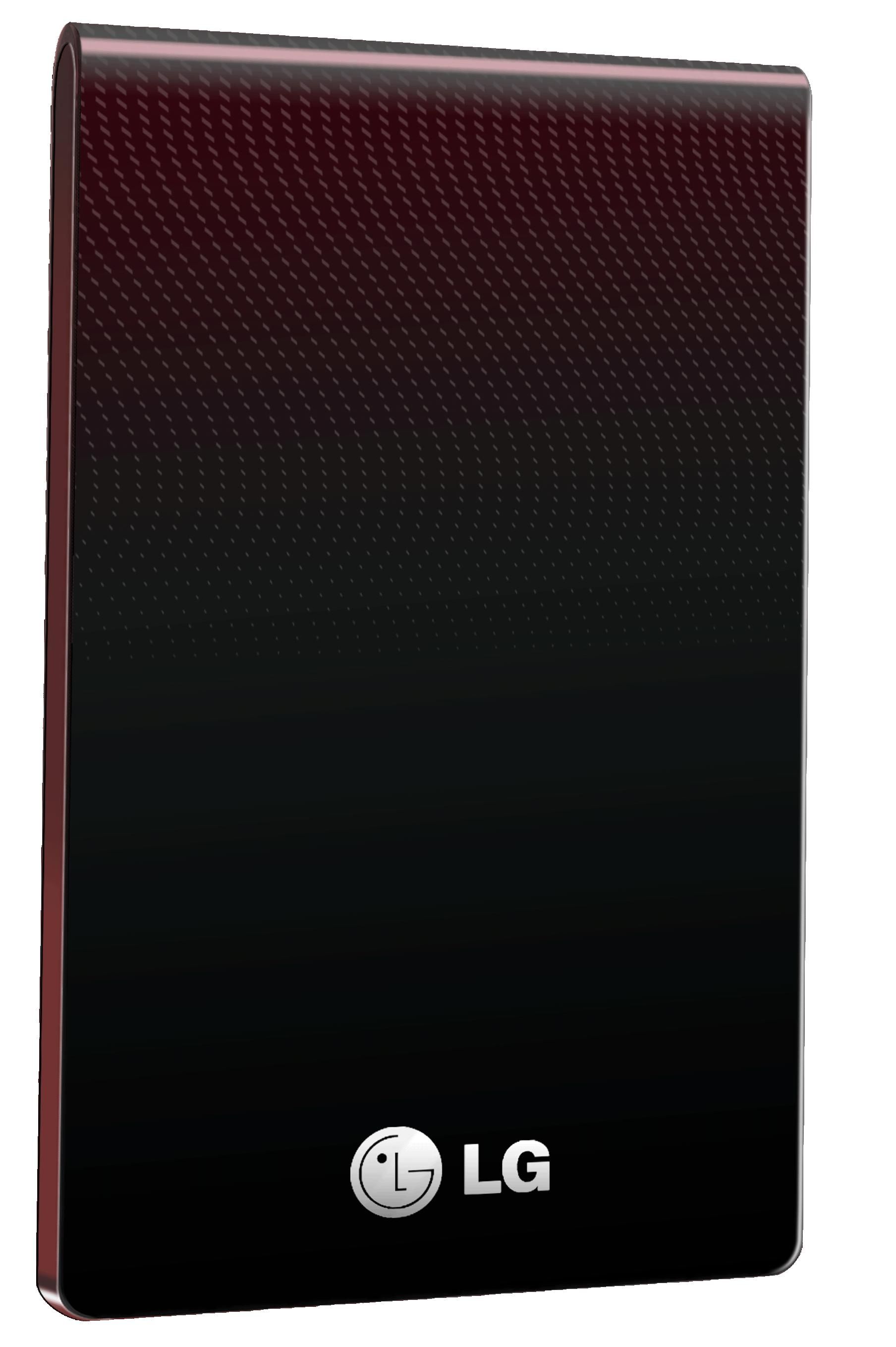 LG XD1 500GB, USB/e-SATA external hard drive 5400 RPM 2.5" Red
