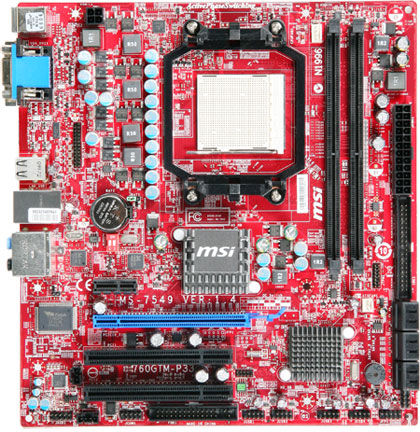 MSI 760GTM-P33 motherboard Socket AM2 micro ATX