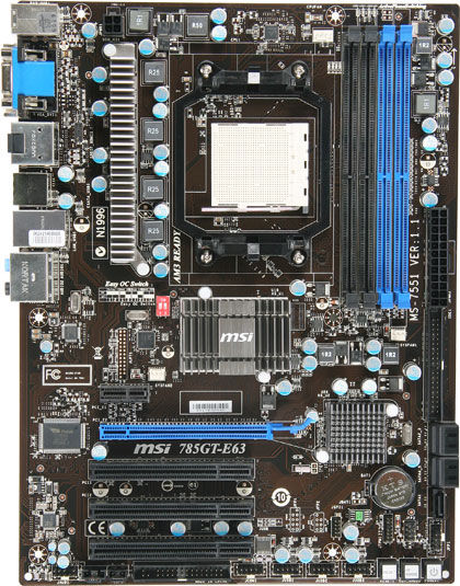 MSI 785GT-E63 AMD 785G Socket AM2 ATX