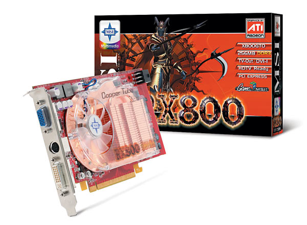 MSI RX800GTO-TD256E graphics card GDDR3