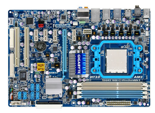 GIGABYTE GA-MA770T-UD3 AMD 770 Socket AM3 ATX