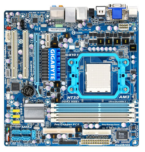 GIGABYTE GA-MA785GPMT-UD2H motherboard AMD 785G Socket AM3 micro ATX