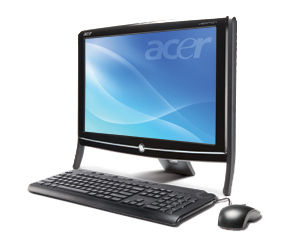 Acer Veriton Z280G Intel Pentium Mobile N270 47 cm (18.5") 1366 x 768 pixels 2 GB DDR2-SDRAM 320 GB Intel® GMA 950 Windows 7 Professional Black