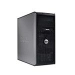 DELL OptiPlex 760 Mini Tower Intel® Core™2 Duo E8500 4 GB DDR2-SDRAM 250 GB Windows Vista Business PC Black, Silver
