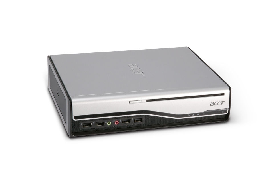 Acer Veriton L460 Intel® Core™2 Duo E7300 2 GB DDR2-SDRAM 320 GB Intel 3100 Windows Vista Business Small Desktop PC Black, Silver