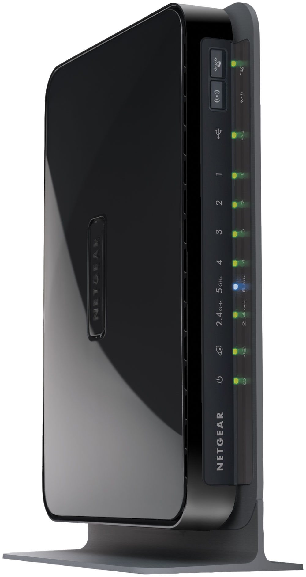 NETGEAR WNDR3700 wireless router Gigabit Ethernet Dual-band (2.4 GHz / 5 GHz) Black