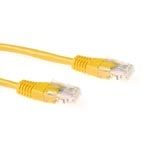 ACT UTP CAT6 PatchCable Yellow 0.5m networking cable 19.7" (0.5 m)