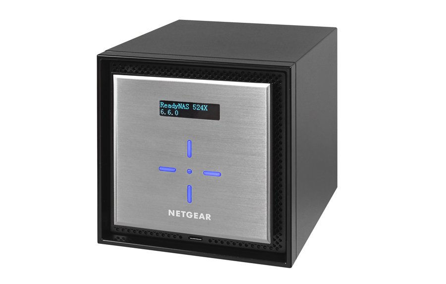 NETGEAR ReadyNAS 524X NAS Mini Tower Intel® Pentium® D1508 4 GB DDR4 0 TB Black, Silver