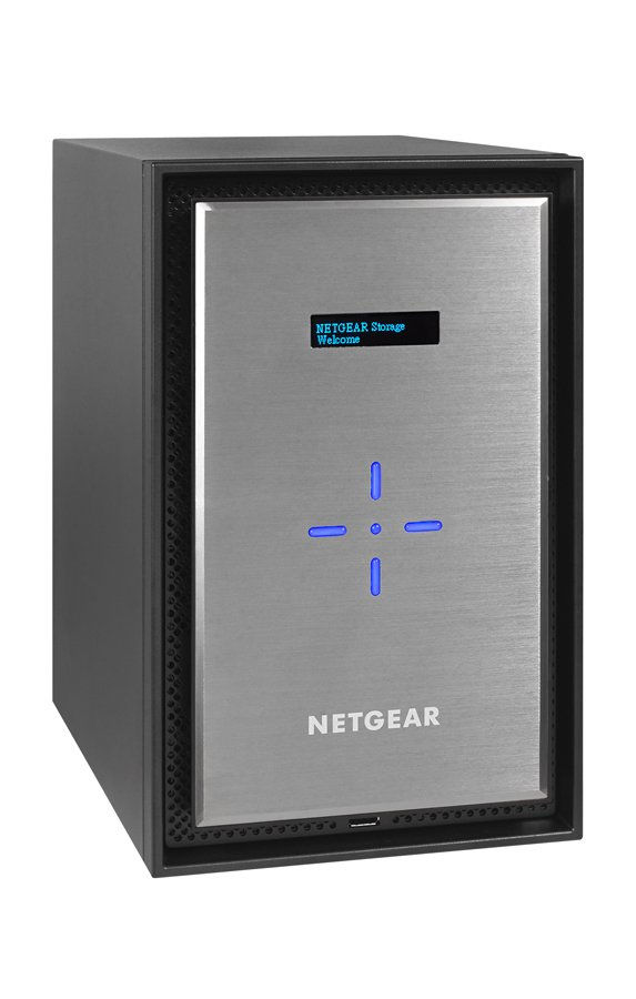 NETGEAR ReadyNAS 528X NAS Desktop Intel® Pentium® D1508 4 GB DDR4 32 TB HDD Black, Silver