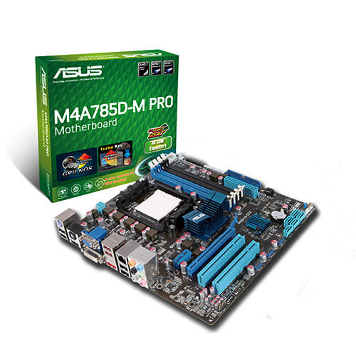 ASUS M4A785D-M PRO motherboard AMD 785G Socket AM3 micro ATX