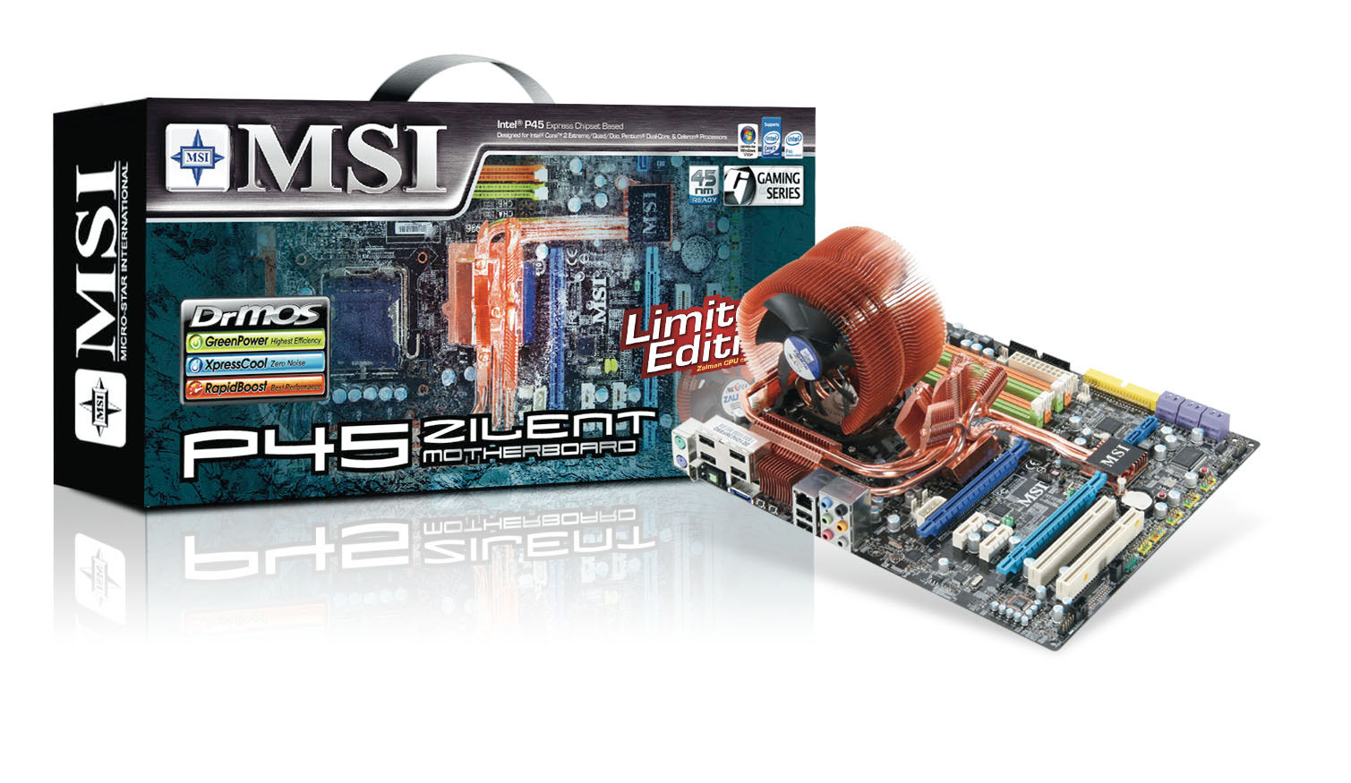 MSI P45 Zilent LGA 775 (Socket T) ATX