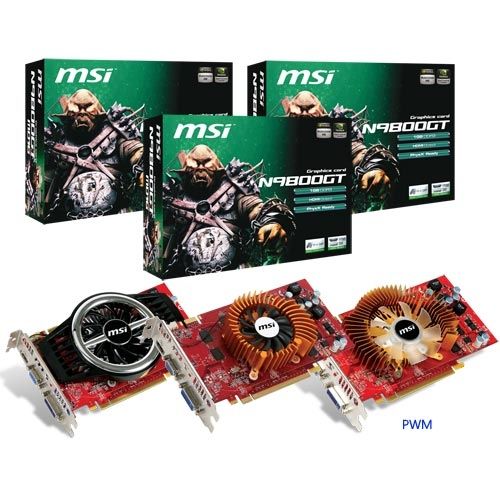 MSI N9800GT-MD1G GeForce 9800 GT 1 GB GDDR3