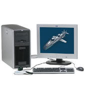 HP workstation xw5000 P4 2.4GHz 256MB/40GB Dn UATA No graphics 48x CD Windows2000