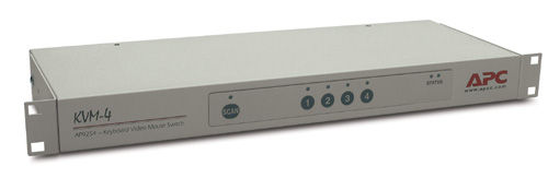 APC 4 Port KVM switch Rack mounting