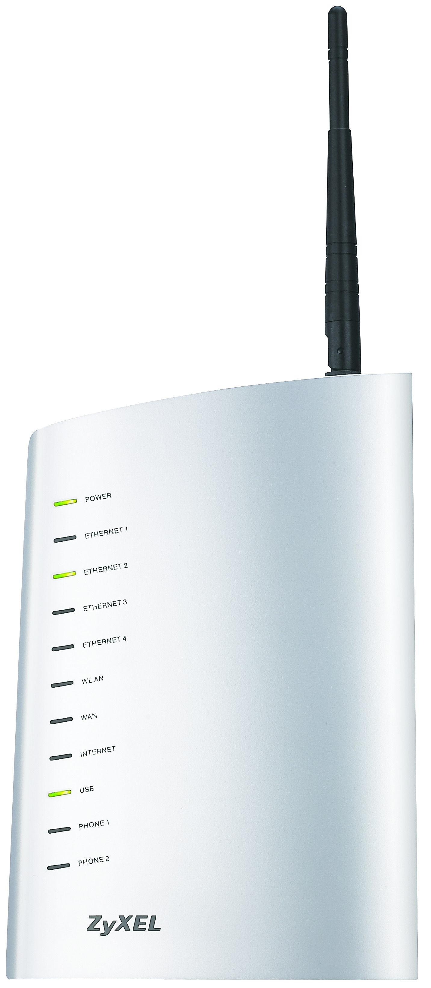 Zyxel P-2302HWUDL-P wireless router Fast Ethernet Silver
