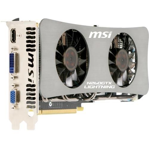 MSI LIGHTNING N260GTX graphics card NVIDIA GeForce GTX 260 1.75 GB GDDR3