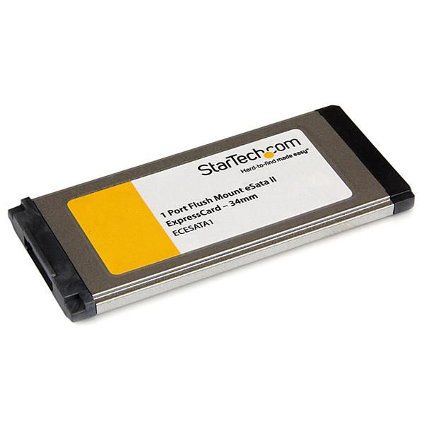 StarTech.com 1 Port Flush Mount ExpressCard 34mm eSATA II Controller Adapter Card