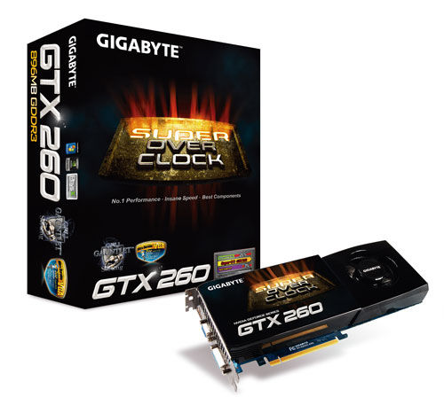 GIGABYTE GV-N26SO-896I graphics card GeForce GTX 260 GDDR3