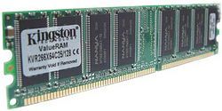 Kingston Technology ValueRAM 128MB 266MHz DDR memory module 184-pin DIMM