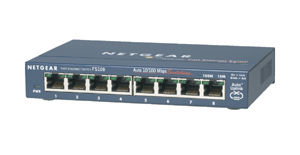 NETGEAR ProSafe 8-Port 10/100 Desktop Switch Unmanaged Blue