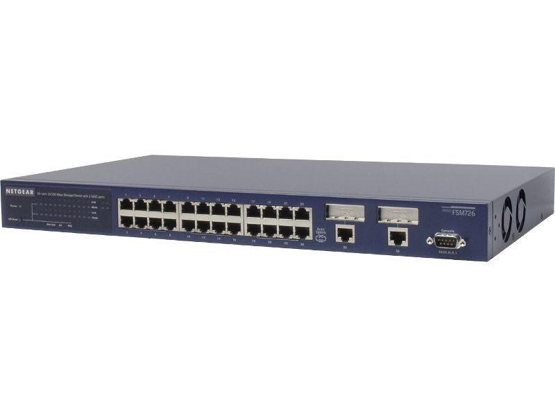 NETGEAR ProSafe™ 24 Port 10/100 L2 Managed Switch with 2 Gigabit Ports