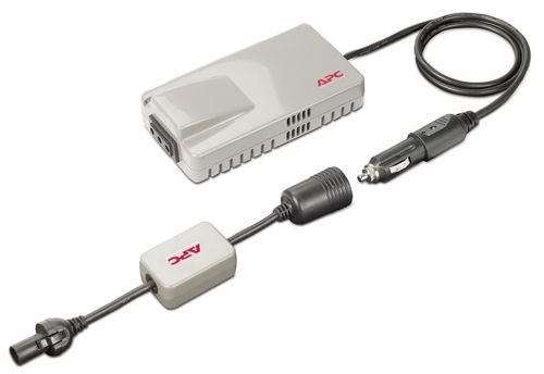 APC 150 watt DC to AC inverter with airline adapter power adapter/inverter Grey