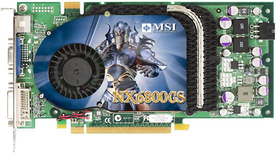 MSI NX6800GS-TD256E graphics card GDDR3