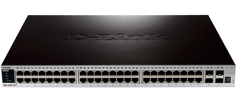 D-Link DGS-3420-52T network switch Managed L2 Black
