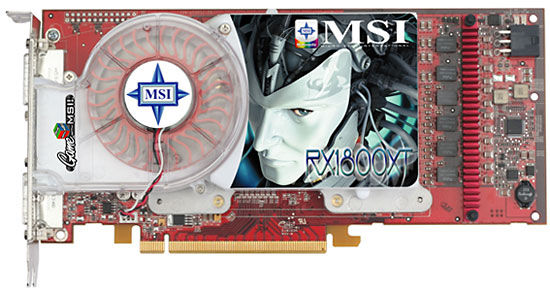 MSI RX1800XT-VT2D512E graphics card GDDR3