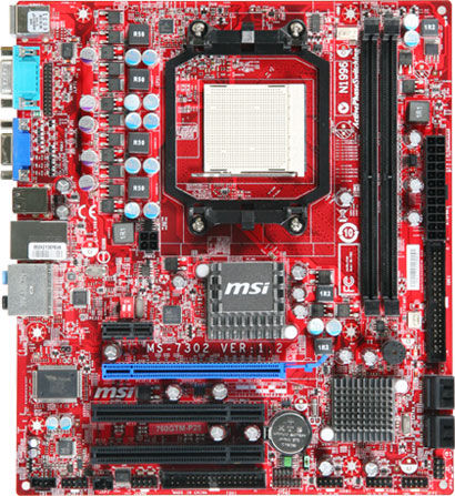 MSI 740GTM-P25 AMD 740G Socket AM2 micro ATX