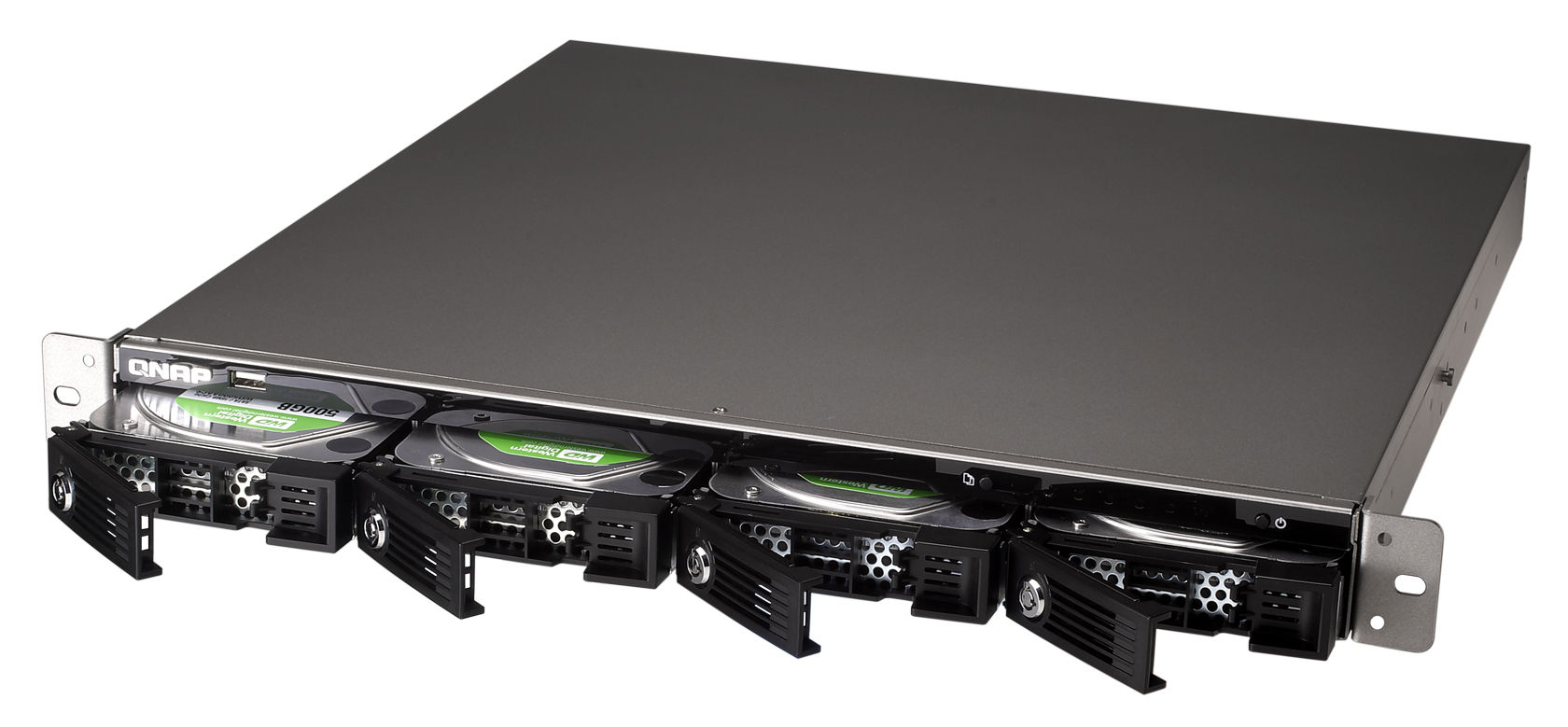 QNAP TS-439U-RP Turbo NAS Intel Atom® 1 GB 0 TB