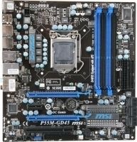 MSI P55M-GD45 Intel® P55 LGA 1156 (Socket H) micro ATX