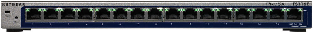 NETGEAR FS116E-100PES network switch Unmanaged Blue