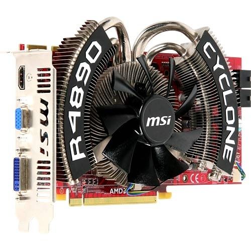 MSI R4890 CYCLONE graphics card AMD 1 GB GDDR5