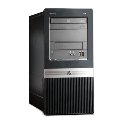 HP Compaq dx2810 Intel® Core™2 Duo E8400 0 GB DDR2-SDRAM 320 GB Intel® GMA X4500HD Windows Vista Business Micro Tower PC Black