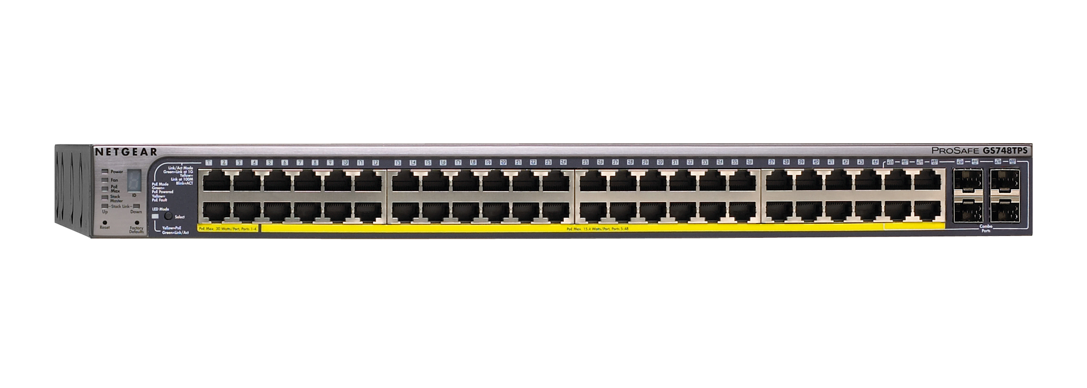 NETGEAR ProSafe Stackable PoE Smart Switch Unmanaged Power over Ethernet (PoE) Blue