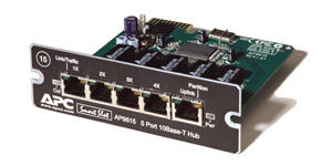 APC 5-Port 10Base-T Hub SmartSlot Card uninterruptible power supply (UPS)