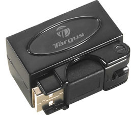 Targus Travel USB 2.0 4-port Hub 480 Mbit/s Black