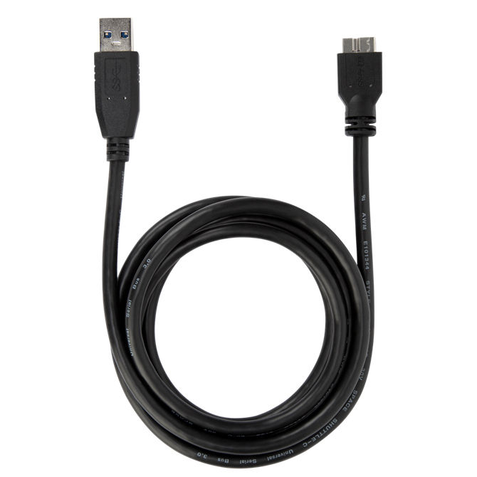 Targus ACC1005USZ USB cable USB 3.2 Gen 1 (3.1 Gen 1) 1.8 m USB A Micro-USB B Black