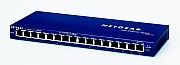 NETGEAR ProSafe 16-Port 10/100 Desktop Switch Unmanaged Blue