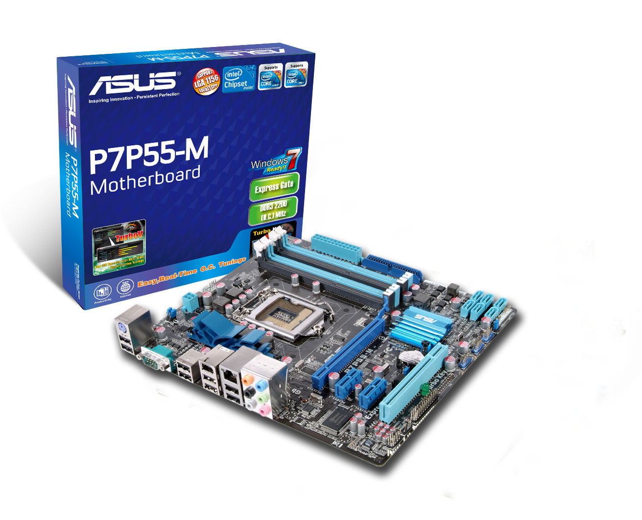 ASUS P7P55-M motherboard Intel® P55 LGA 1156 (Socket H) micro ATX