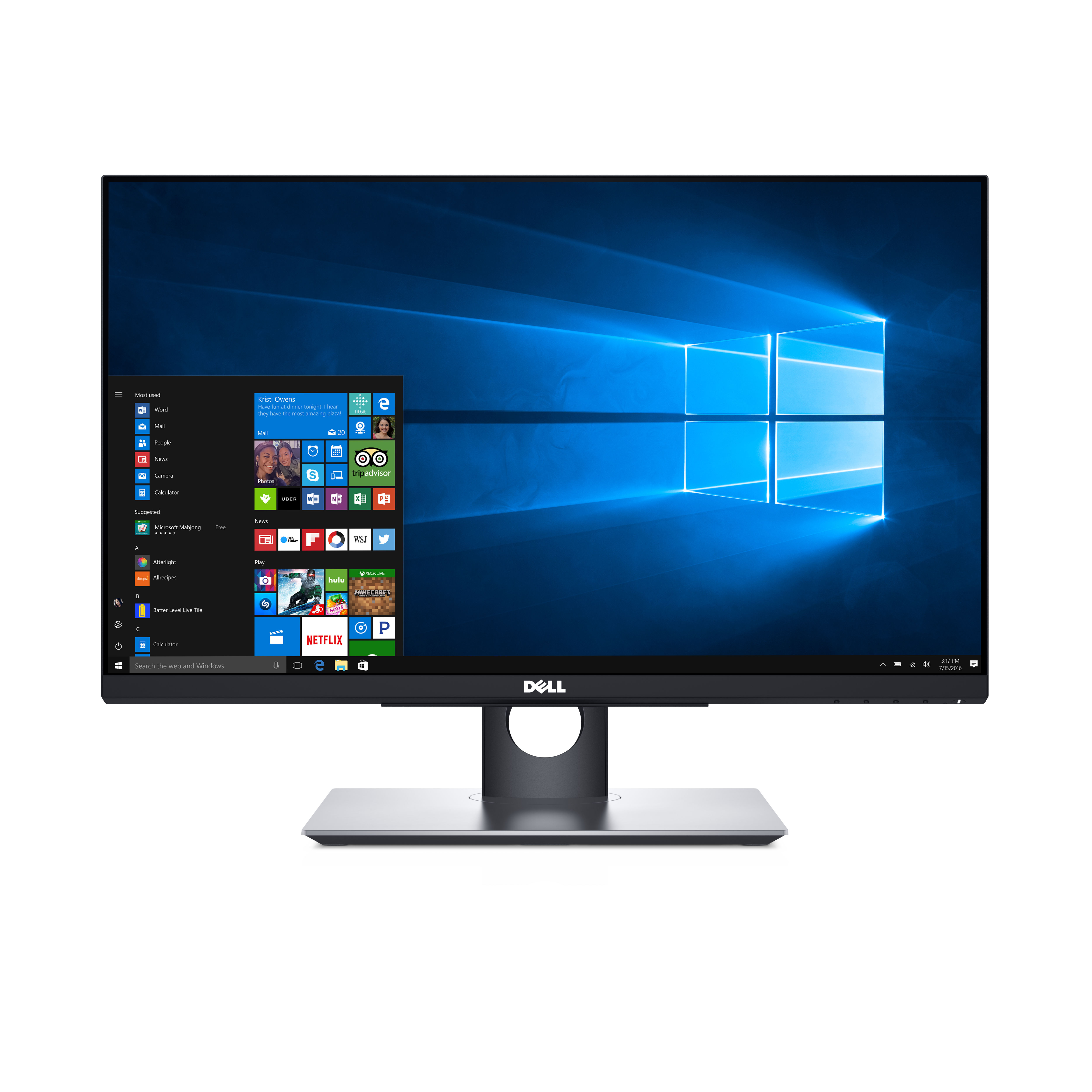 DELL P2418HT computer monitor 60.5 cm (23.8") 1920 x 1080 pixels Full HD LCD Touchscreen Tabletop Black, Silver