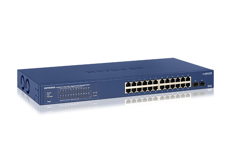 NETGEAR 24-Port PoE Gigabit Ethernet Smart Switch (GS724TP)